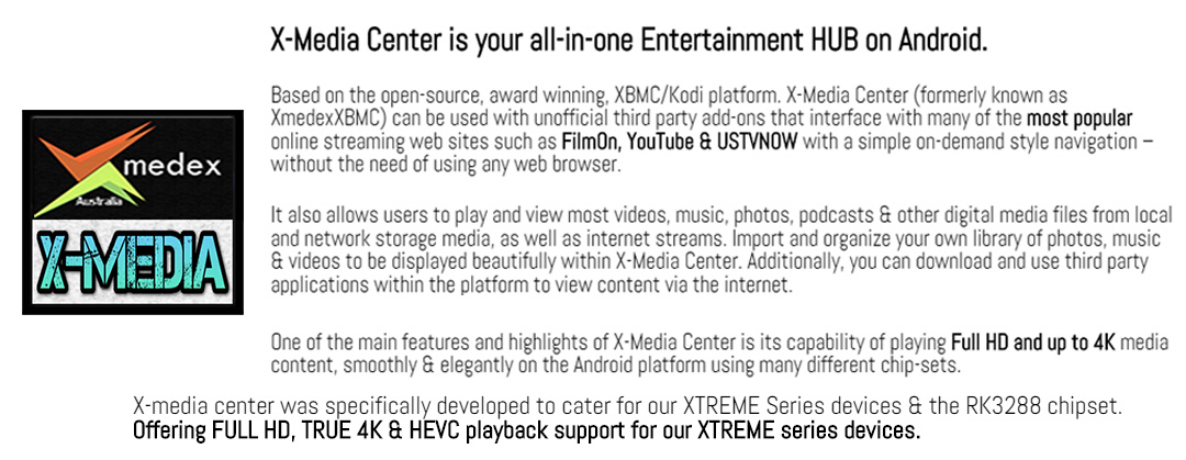 xmedia center xmedexxbmc